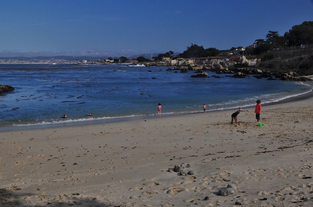 The beach at Lover's Point Park, Pacific Grove